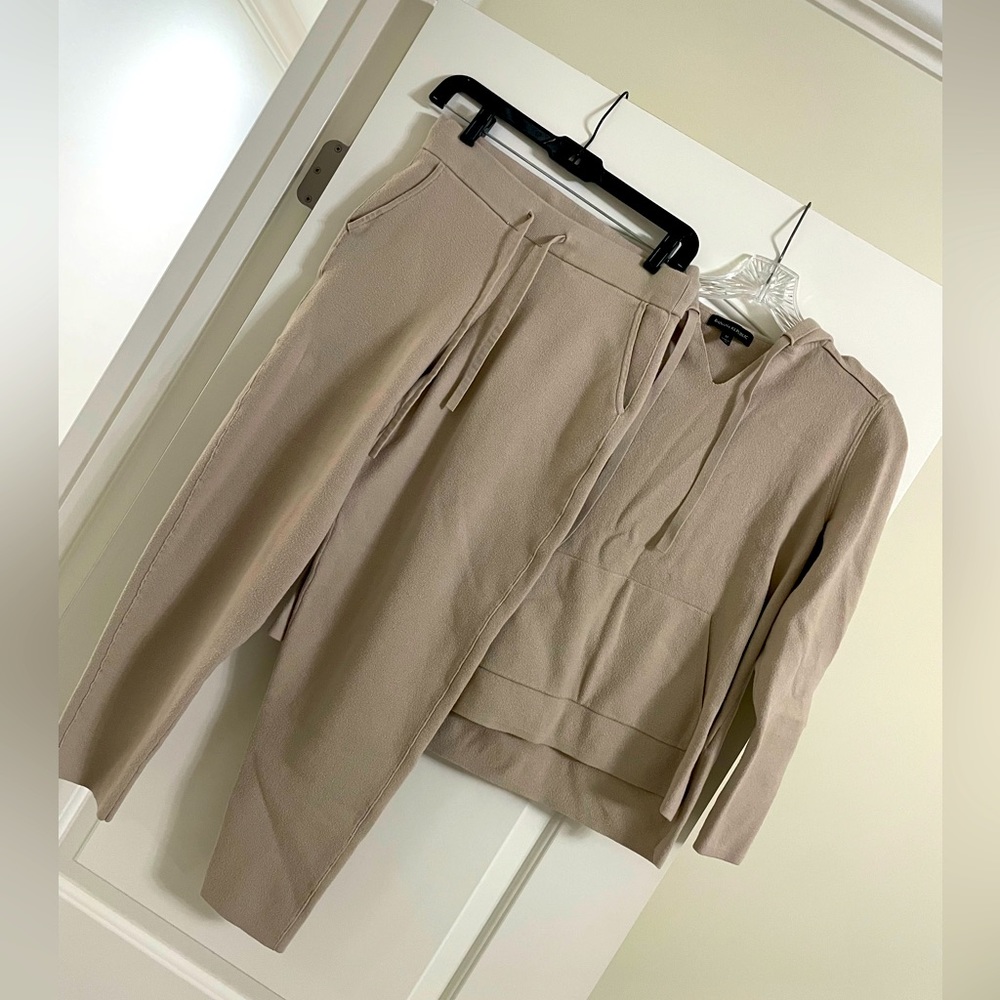 Banana Republic Knit Jogger Set. Small pants and Medium Hoodie Sweater